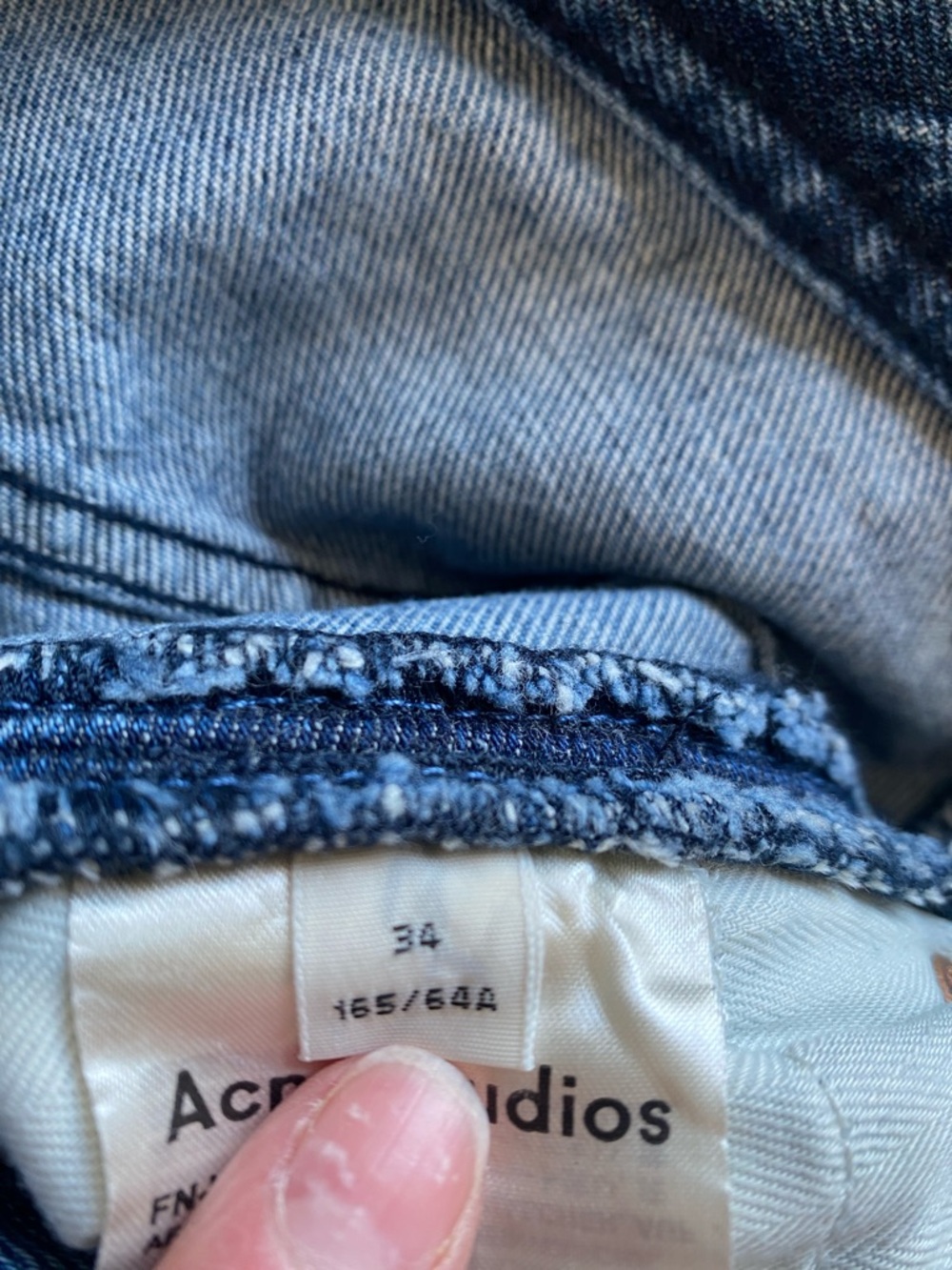 Acne Studios | Ilyssia Denim Pencil Skirt | Mid Blue | Size 34 (IT) - Picture 8 of 12